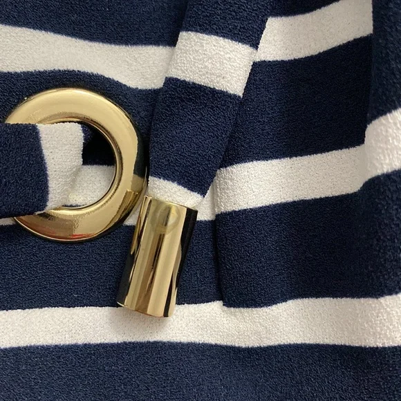 Charter Club | Striped bell sleeve Top - Picture 13 of 16